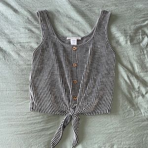 Black & White Striped Tank Top